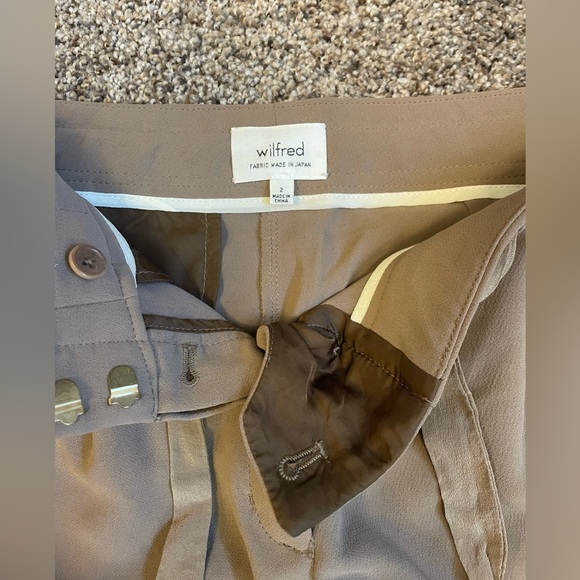 Aritzia | Wilfred | Allant Pant Tie Waist Trouser Pants Size 2 - Picture 2 of 2